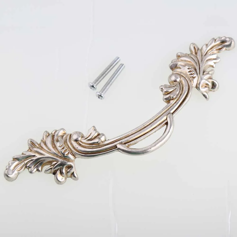 64 мм Серебряный антикварный выдвижной ящик выдвижная ручка для шкафа 96 Винтажный