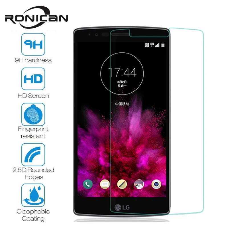 RONICAN Экран протектор для LG G Flex 2 закаленное Стекло 2.5D Clear HD пленка для LG G Flex2 H955 LS996 h950 защитная пленка Экран