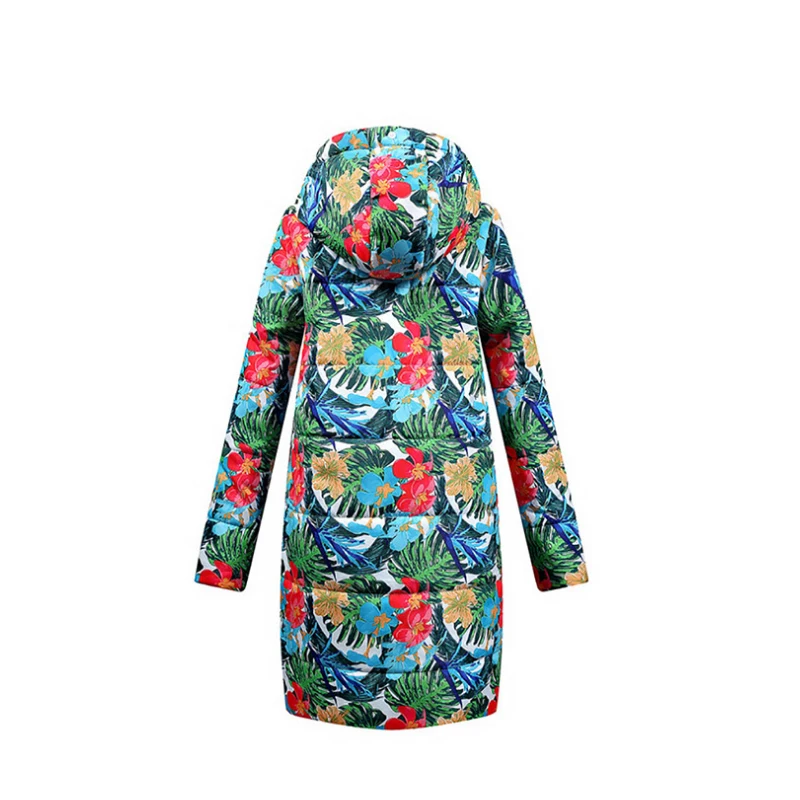 Женское пальто большого размера толстая зимняя куртка с капюшоном длинное