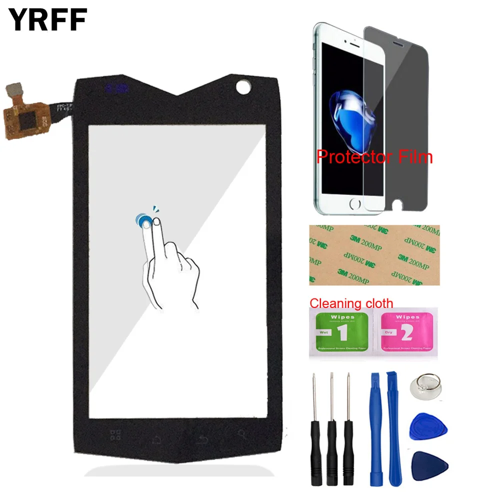 

YRFF 4'' Mobile Phone Front Glass For Texet TM-4082R TM-4104R X-driver Touch Screen Touch Digitizer Panel Glass Tools Adhesive