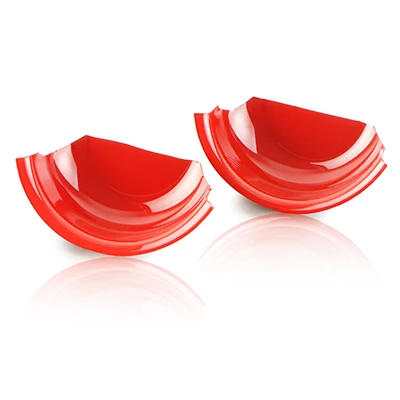 Red 2pcs AMBERMILE 2 шт. ABS для Mini Cooper F55 Clubman F54 F56 JCW F57 Countryman F60 аксессуары Mini Cooper наклейка Дверная ручка Крышка - Название цвета: Red 2pcs