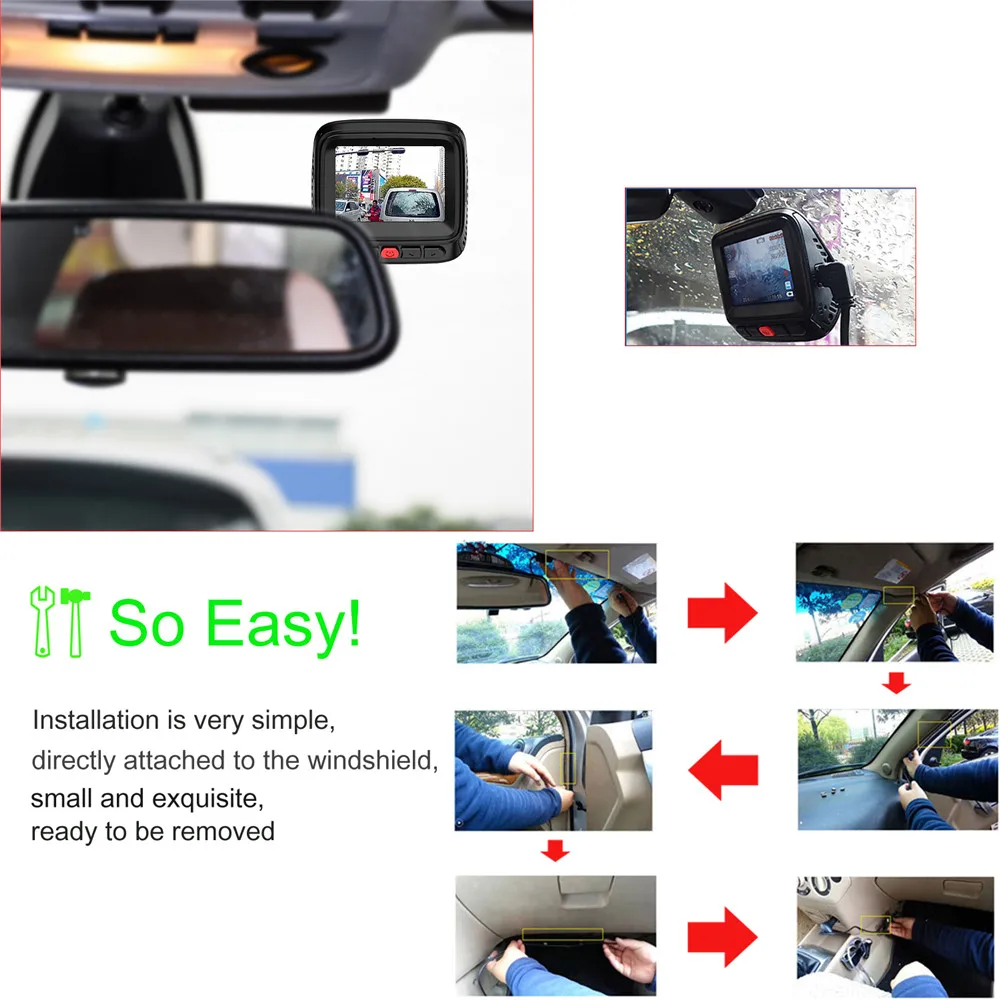 Accfly wifi Автомобильный видеорегистратор DVRs Novatek 96658 sony IMX323 Full HD 1080 P 170 градусов|dash cam