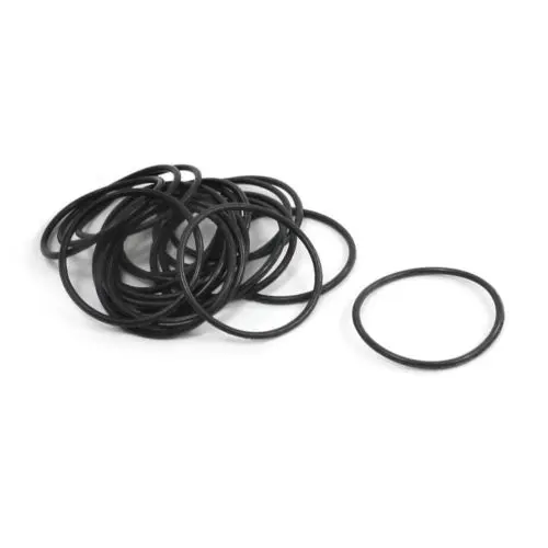 

50pcs Black 20mm x 18mm x 1mm Rubber O Ring Oil Seal Sealing Gasket