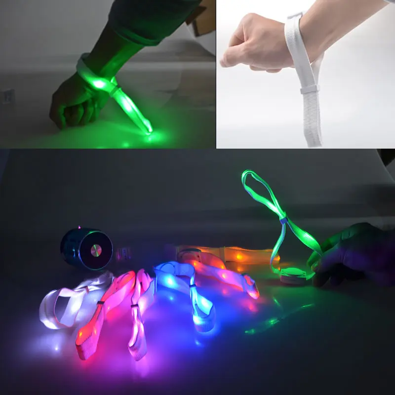 

100PCS Sound Activated LED Glow Bracelet LED Wristband for concerts party bars culb night event
