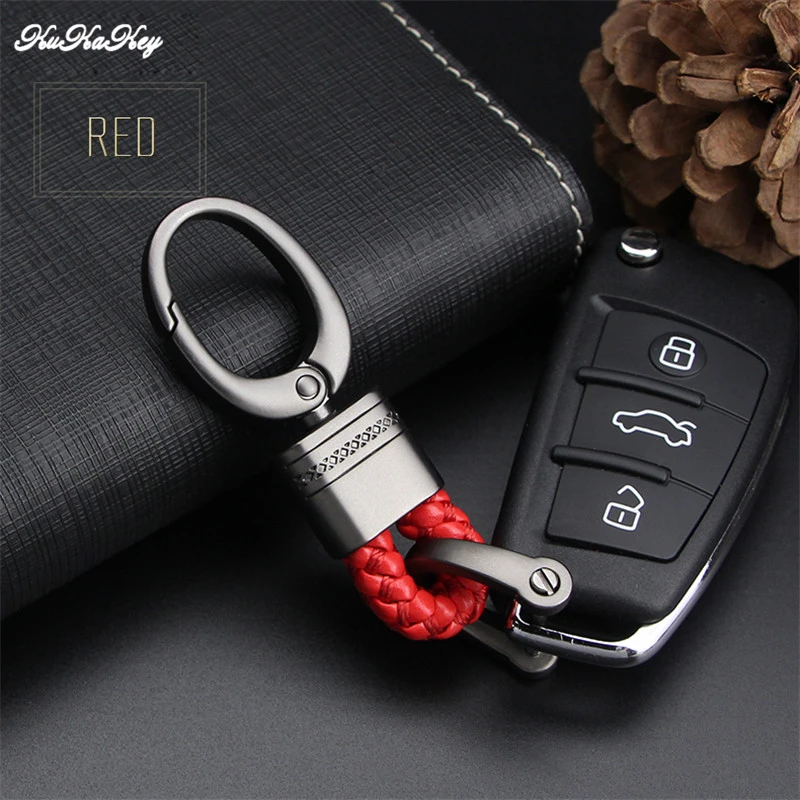 KUKAKEY автомобильный брелок ручной тканый брелок держатель для Nissan Opel peugeot Porsche Renault Rover Saab Seat Skoda ювелирный лучший подарок