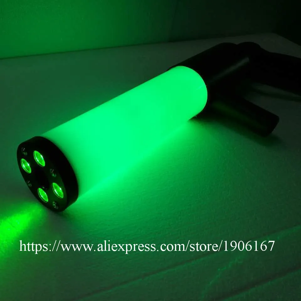 Разноцветный ручной Co2 пистолет RGB Cryo светодиодный DJ для спецэффектов CO2