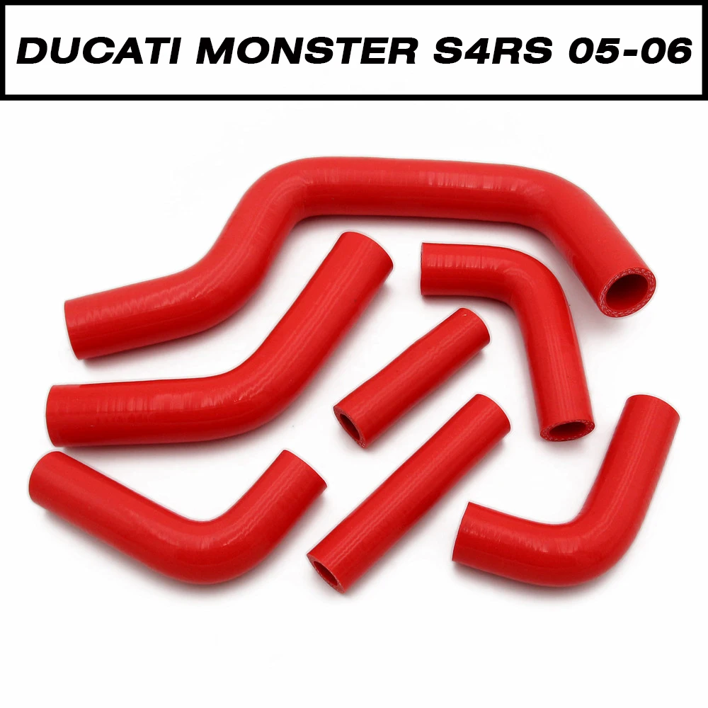 Высококачественный силиконовый шланг радиатора для DUCATI Monster S4RS 2005 2006 три цвета на