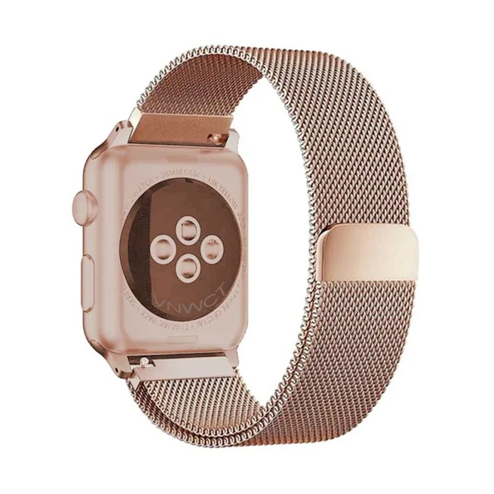 Ремешок для наручных часов Apple watch, ремешок 42 мм, 38 мм, correa наручных часов iwatch, 44 мм 40 мм серии 4/3/2 нержавеющая сталь ремешок для часов, Миланская петля, браслет аксессуары