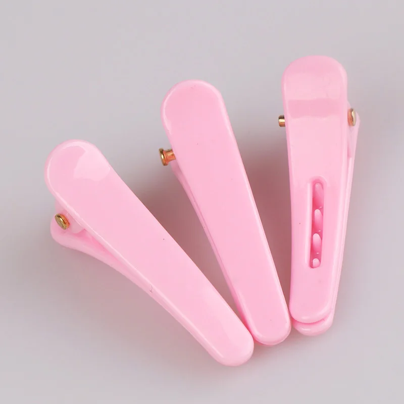 pink 20 шт. мини пластиковые заколки для волос, парикмахерские заколки, заколки для волос, парикмахерские аксессуары для волос, пластиковая детская заколка - Цвет: pink