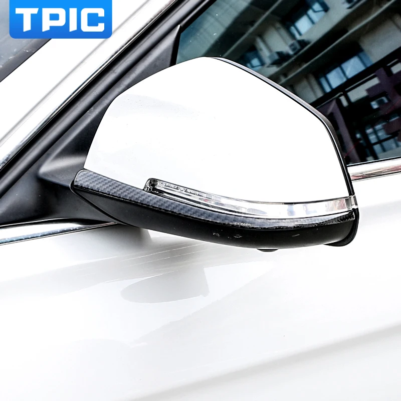 TPIC углеродного волокна Зеркало заднего вида анти три защитные полоски для BMW F30 F34