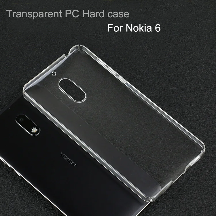 10 шт./Партия. Прозрачный кристально чистый Тонкий Жесткий ПК чехол для Nokia 6/Nokia