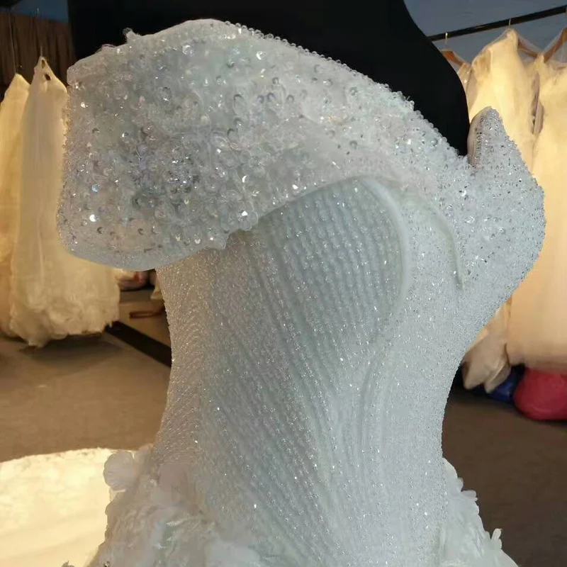 BANVASAC 2018 Sequined Boat Neck Lace Ball Gown Wedding Dresses Short Sleeve Crystals Cathedral Train Bridal | Свадьбы и торжества