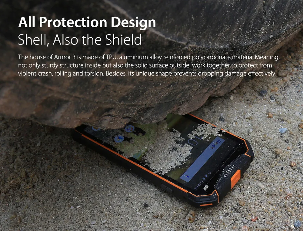 Глобальная версия Ulefone Armor 3 IP68 мобильный телефон 5," Android 8,1 Helio P23 Восьмиядерный 4 Гб+ 64 Гб 21 МП 10030 мАч NFC 4G смартфон