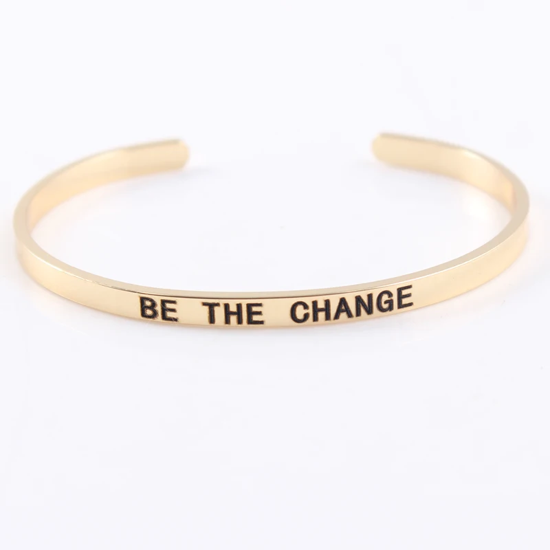 2017 Высокое качество нержавеющей стали Выгравированные слова 'быть