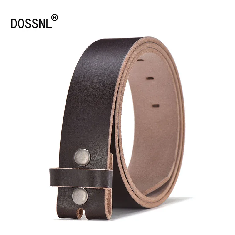 DOSSNL 2018 новые ремни из 100% натуральной кожи без пряжки модные мужские брендовые