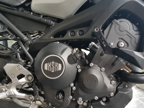 Новая крышка из нержавеющей стали с порошковым покрытием для Yamaha XSR900 Black|Накладки