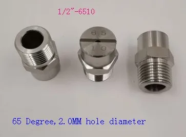 1 of 2(6510) 1/" 3/8" 1/" плоский вентилятор струи воды форсунки для очистки, V струи плоский вентилятор распылитель сопла, мытье автомобиля плоский вентилятор сопла распылитель - Цвет: 1 of 2(6510)