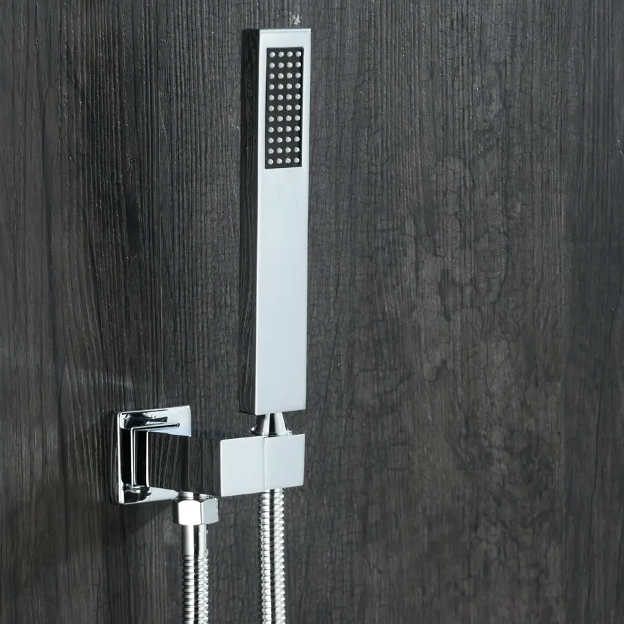 Ручной душ из латуни с поворотным кронштейном и шлангом нержавеющей стали 1 5 м