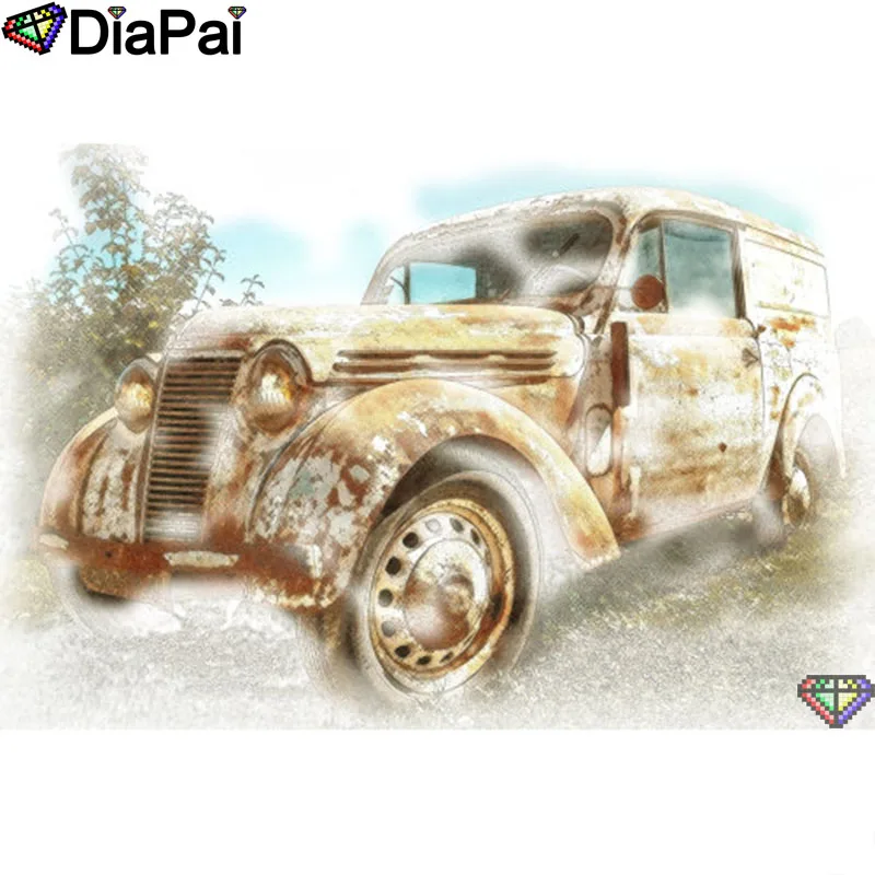 DIAPAI 5D DIY Алмазная картина 100% полная квадратная/круглая дрель &quotАвтомобильный