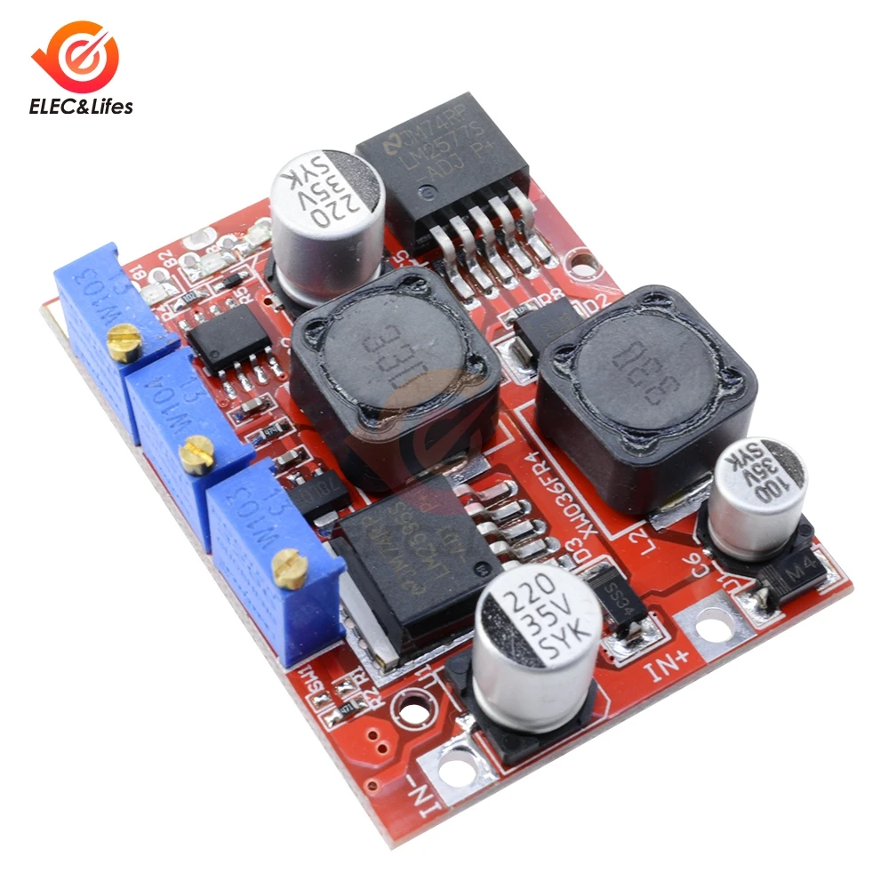 LM2577S LM2596S DC-DC повышающий понижающий модуль преобразователя Напряжения 15 Вт 3A неизолированная плата постоянного напряжения тока