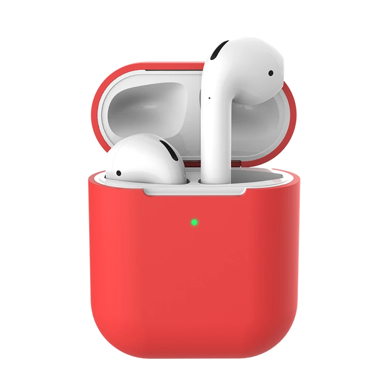 04 Матовый Силиконовый Bluetooth беспроводной Чехол для наушников для AirPods 2, защитный чехол, аксессуары для Apple Airpods 2, зарядная коробка - Цвет: 04