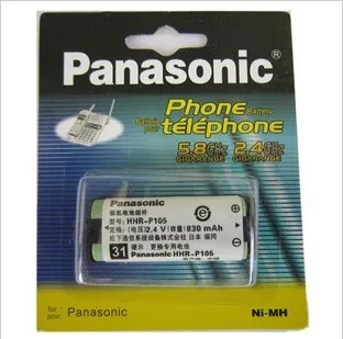 2 ШТ. 830 мАч 2.4 В Беспроводная главная Телефон Аккумулятор для Panasonic HHR-P105 HHRP105 |