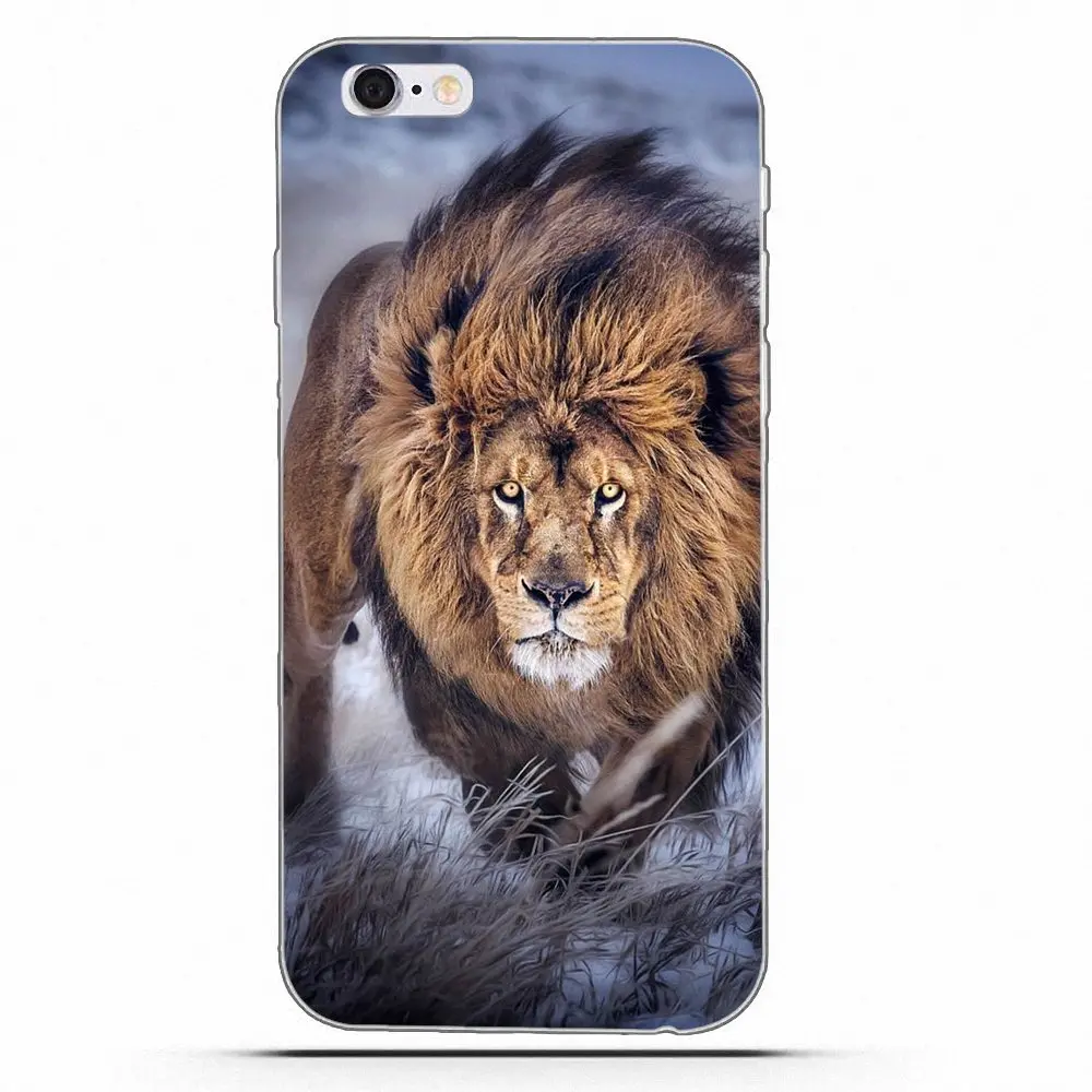 Wexoeq Soft TPU Coque Case For Sony Xperia Z Z1 Z2 Z3 Z4 Z5 compact Mini Premium M2 M4 M5 T3 E3 E5 XA Lion And Tiger | Мобильные