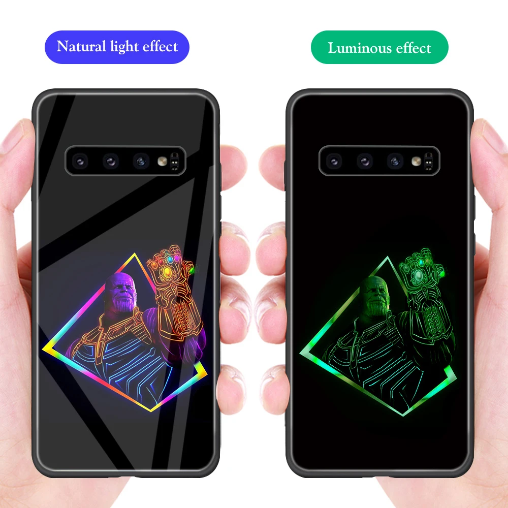 Ciciber для samsung Galaxy S10e S10 S9 S8 Plus S10+ S9+ S8+ чехлы для телефонов из закаленного стекла для samsung Note 9 8 крышка Марвел Тор - Цвет: 15