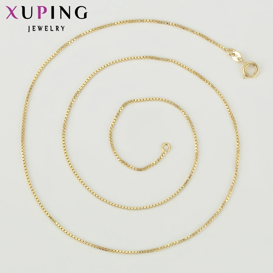 Xuping Jewelry Fashion High Quality Light Gold Color Chain Necklace 42633 | Украшения и аксессуары