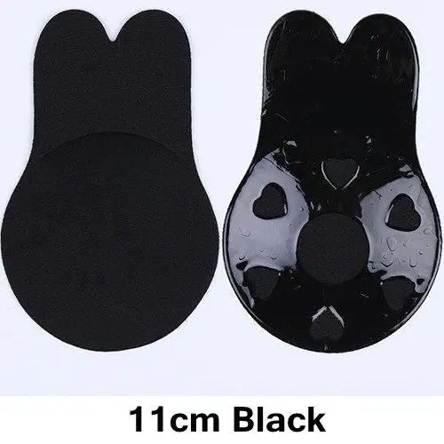 11cm black Без бретелек силиконовый бюстгальтер пуш-ап кролик бюстгальтеры для женщин Lenceria Mujer липкий бесшовный невидимый бюстгальтер нижнее белье для свадебного платья - Цвет: 11cm black