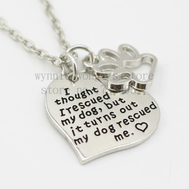 Новинка 2015 Я думал что спасла свою собаку но оказалось моя собака меня. Ожерелье