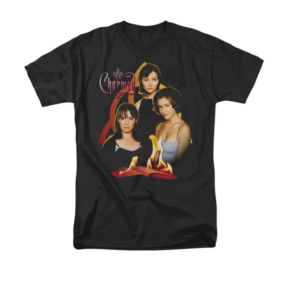 Оригинальная футболка Charmed Three Tv Show Размеры S 3X новинка хорошее качество брендовая