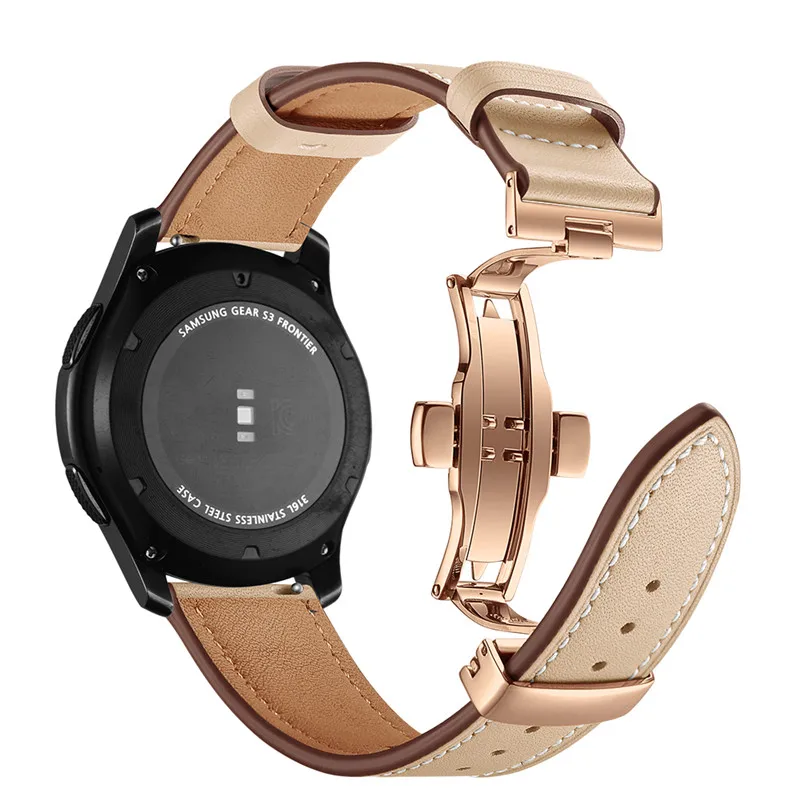 Модные Смарт-часы из натуральной кожи для Samsung Gear S3 Classic/S3 Frontier Замена наручных