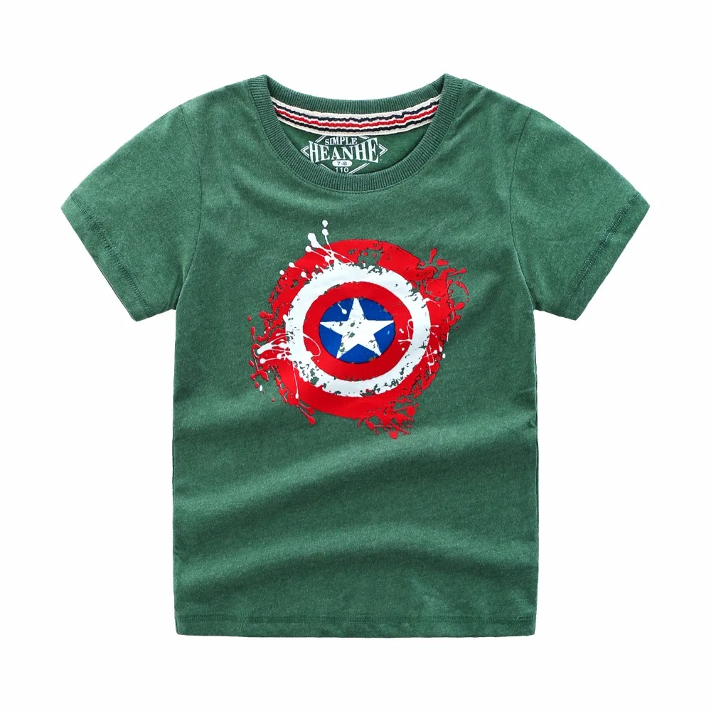 Новинка 2019 года Летние футболки для мальчиков спортивная футболка Капитан