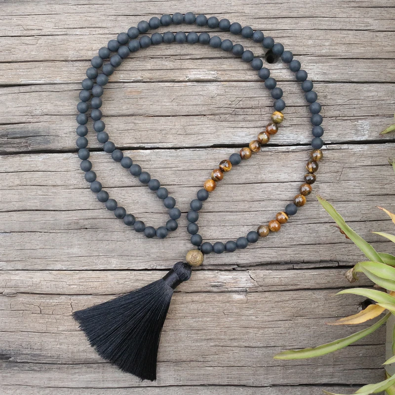 8 мм бусины из натурального камня тигровый глаз матовый черный оникс наборы