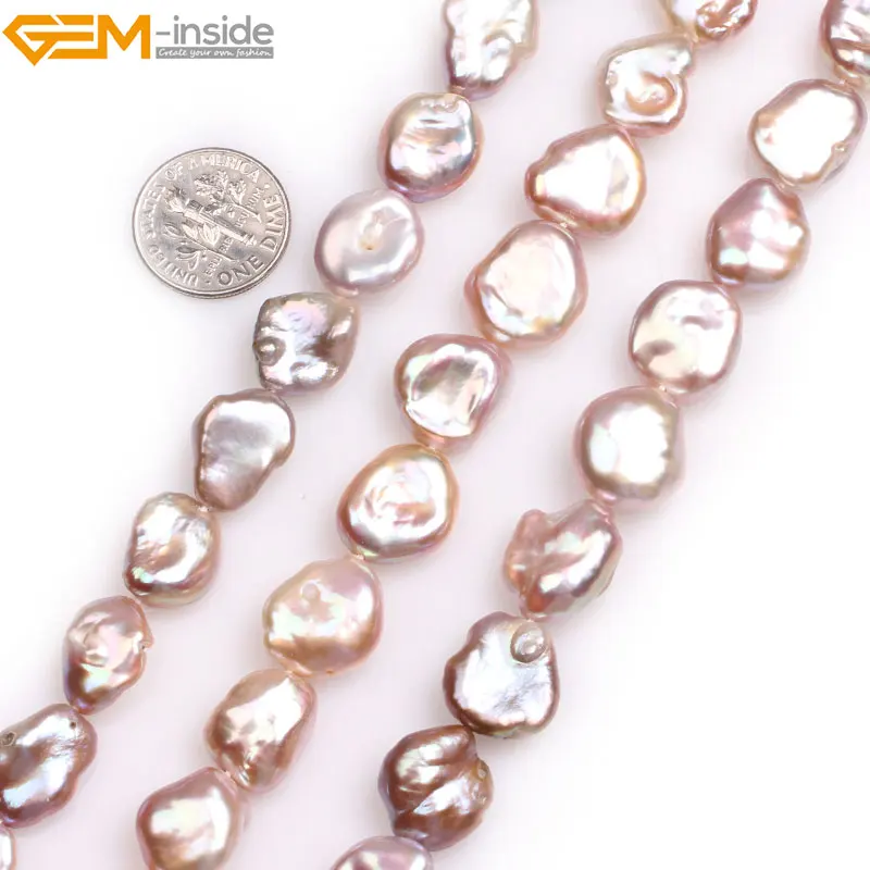 Натуральный белый Бесплатная форма картофеля ядерный Эдисон блеск жемчуг бусины