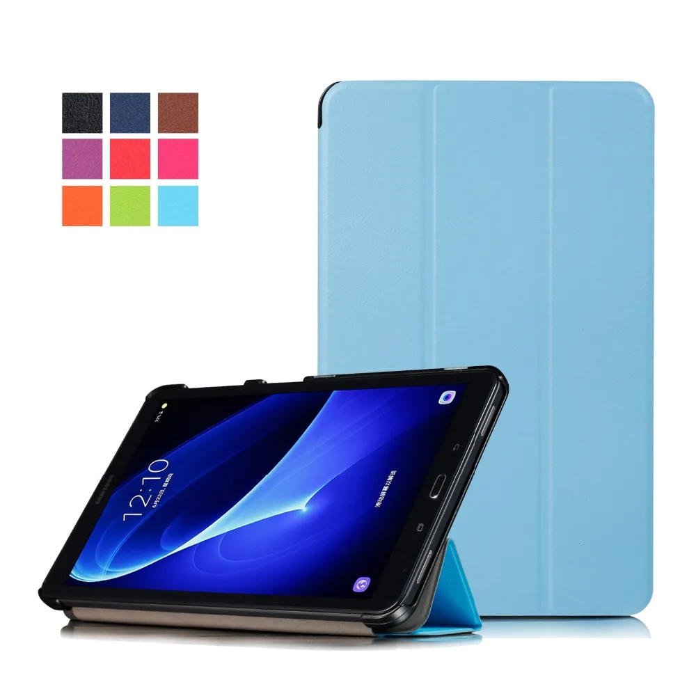 Чехол для samsung Galaxy Tab A 10,1 SM-T580 T585 из искусственной кожи чехол для планшета с функцией автоматического сна/пробуждения чехол для samsung Galaxy Tab A6 10,1 чехол