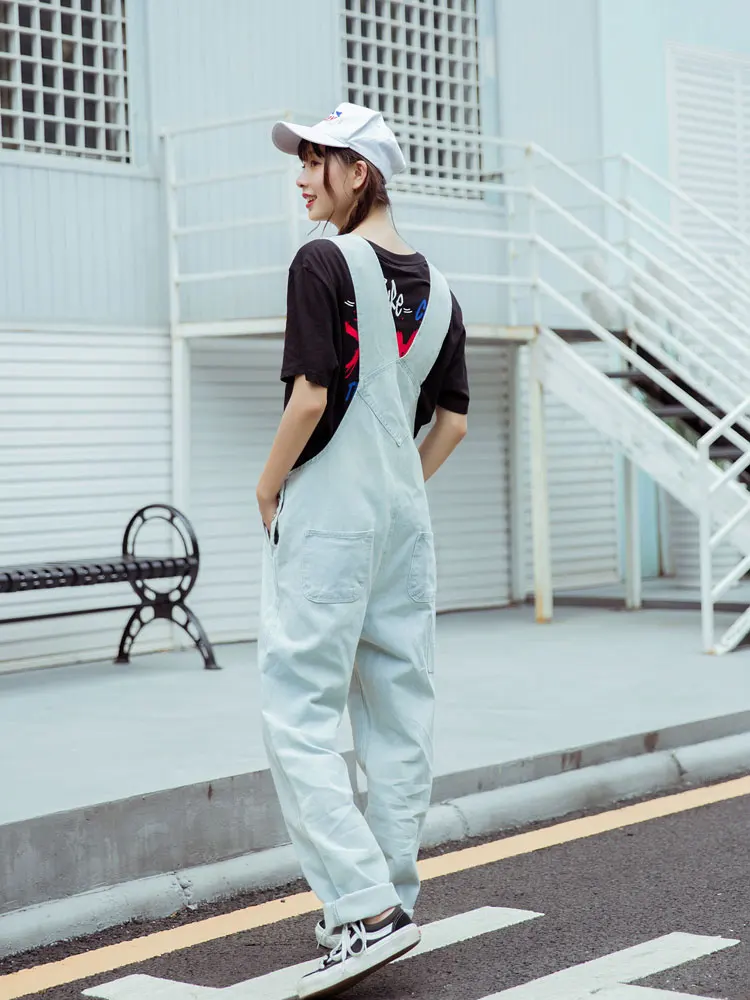 Бесплатная доставка 2021 новый модный длинный комбинезон и Ropmers джинсовые подтяжки