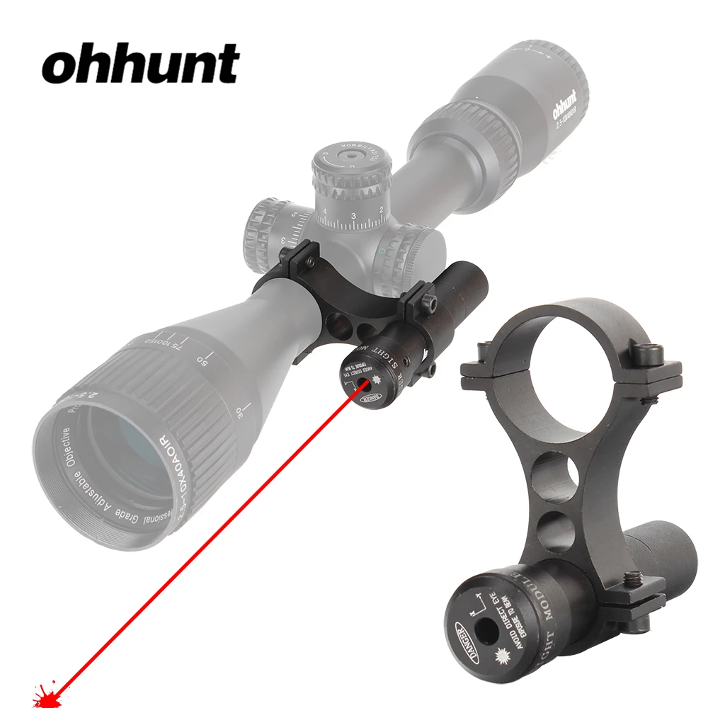 Тактический красный лазерный прицел ohhunt для винтовки с 8 дюймовым кольцевым