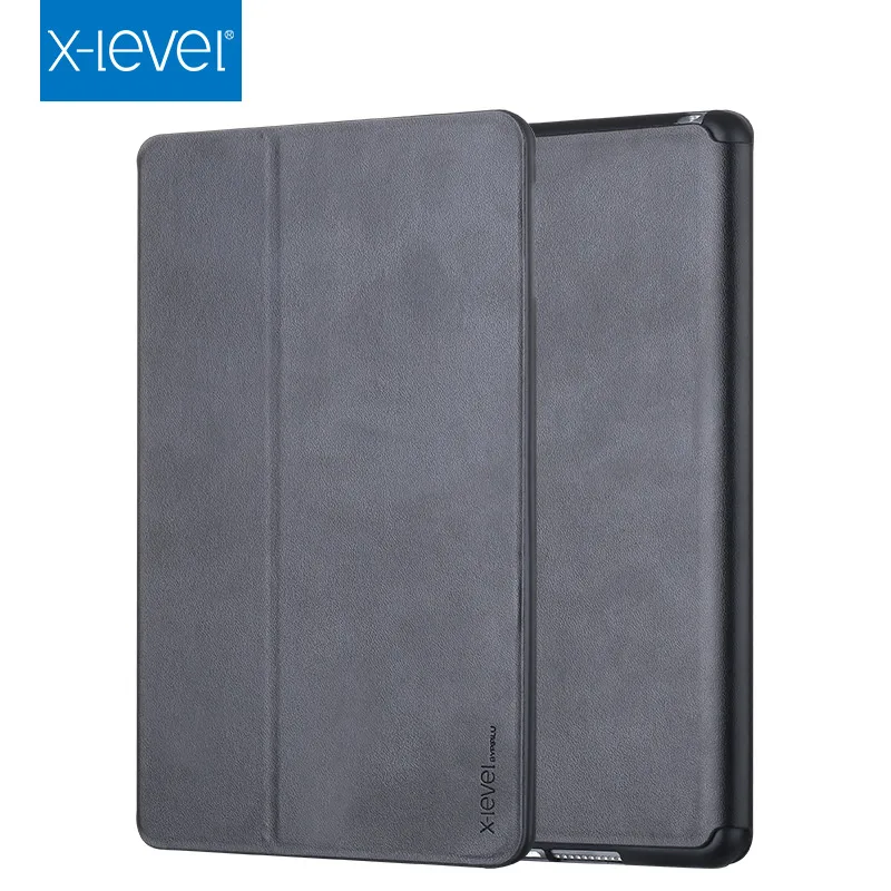 X-Level кожаные флип-Чехлы для нового iPad 9 7 дюйма 2017 2018 Премиум ультратонкий спальный