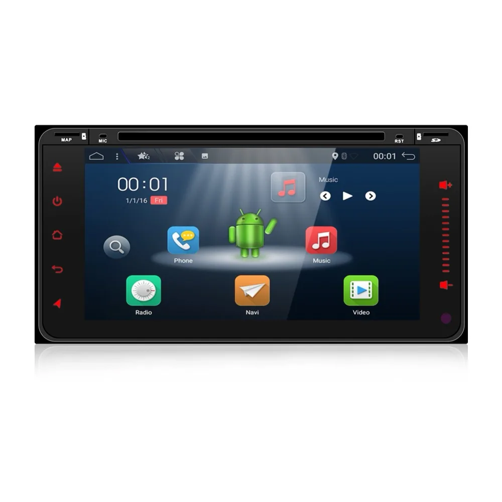 Android 6 0 2G ram автомобильный dvd плеер для Toyota Hilux VIOS старый Camry Prado RAV4 2003 2008 с 4G LTE сети|car
