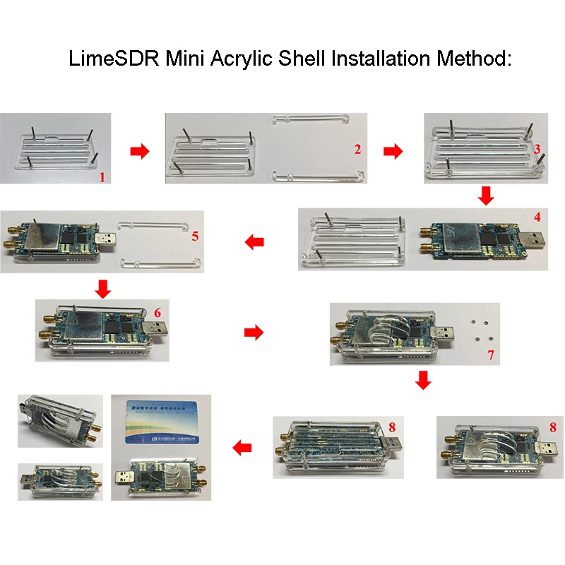 1 шт. акриловый чехол для LimeSDR Mini SDR доска