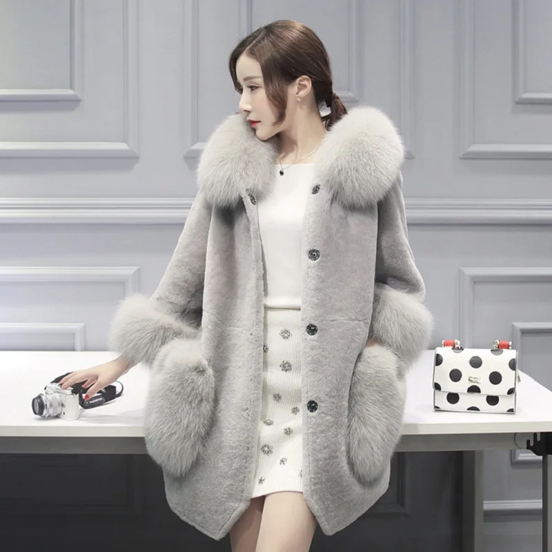 Новинка зимняя женская куртка высокая имитация меха верхняя одежда для