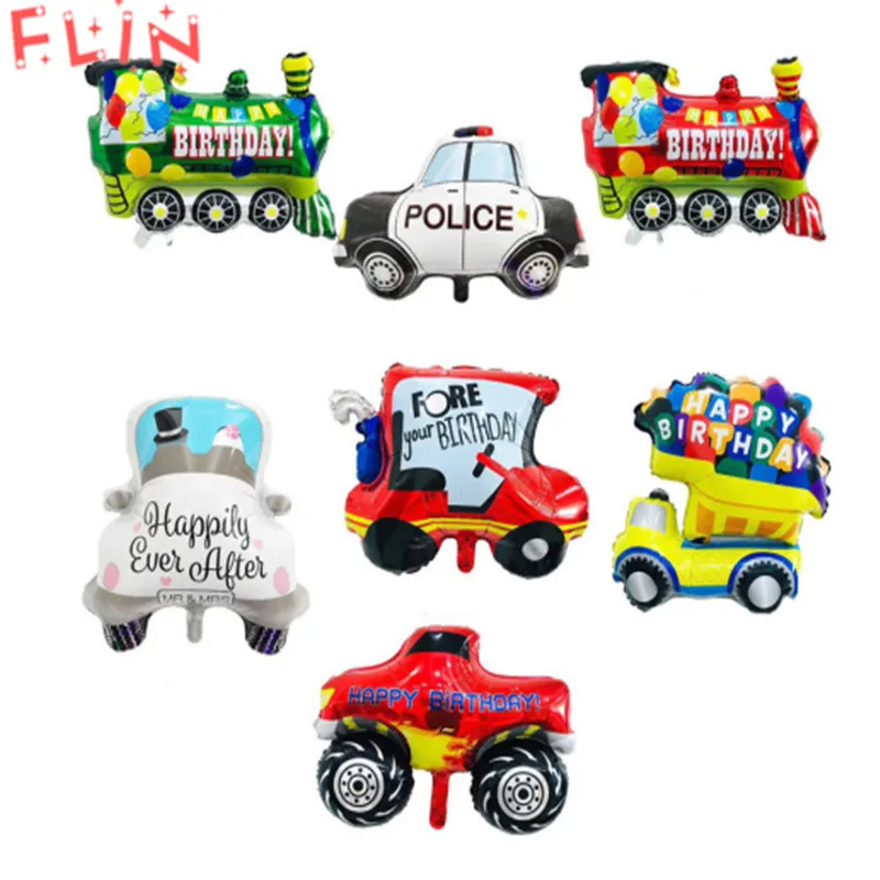 1 шт. с изображением мультяшного автомобиля истребитель шары надувные из фольги