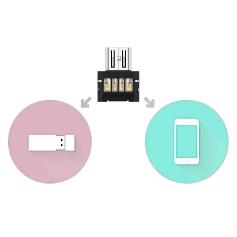 Адаптер Micro USB OTG коннектор Мини адаптер для смартфона Android планшета USB|Переходники