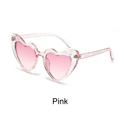 Pink Ralferty, женские солнцезащитные очки в форме сердца,, дизайнерские солнцезащитные очки, розовые, Ретро стиль, UV400, оттенки для женщин, lunette soleil femme W18503 - Цвет линз: Pink