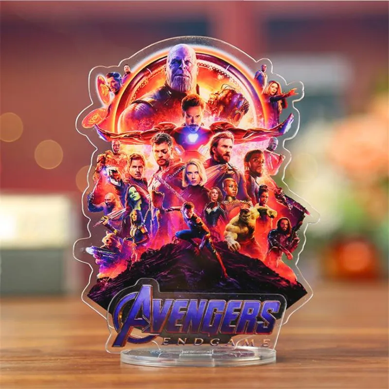 Мстители 4 фигурки Коллекция украшения эндшпиль акрил Дисплей доска подарок