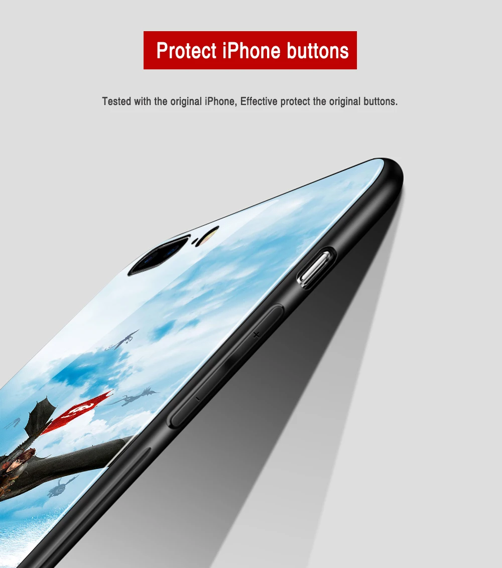 Чехол для iphone xs, чехол из закаленного стекла XR, чехол "Поезд дракона" для iphone 6, 6s, 7, 8 plus, X, XR, XS MAX, 11 pro max