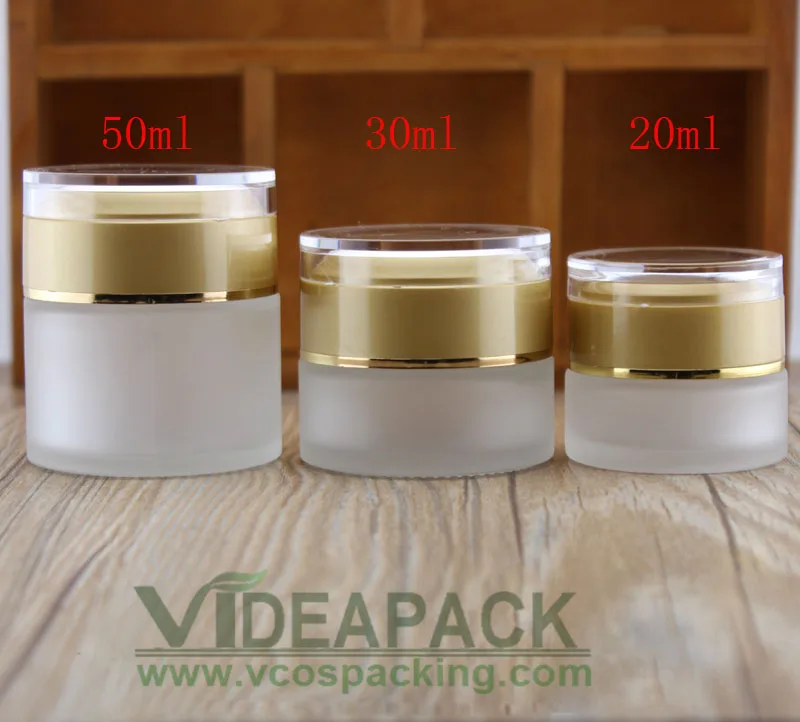 50 шт. матовые стеклянные банки для крема 20 г 30 г|frosted glass jar|empty bottleempty bottle containers |