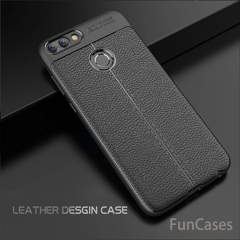 Для huawei P Smart чехол Cover TPU силиконовый с рисунком личи бампер мягкая защитная